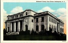 1930'S. ROCKINGHAM, NC. COURT HOUSE POSTCARD. DC22 picture
