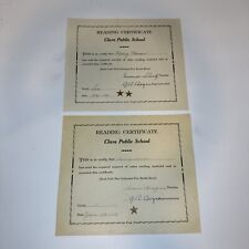Reading Certificate Clare Public School 1930 1931 CLARE MICHIGAN MICH MI picture