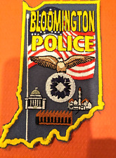 Collectible Indiana Police Patch,Bloomington,New picture