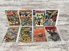 Marvel Movie TV Novel Vintage Comic Lot Sgt. Fury Darkhold Spider-ham Thing Herc picture