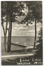 Walker, MN Minnesota 1949 RPPC Postcard, Leech Lake picture
