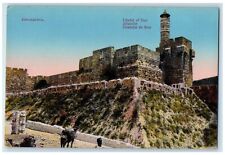 c1910's Citadel Of Zion Zitadelle Jerusalem Israel Posted Antique Postcard picture