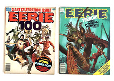 EERIE MAGAZINE - LOT OF 2 - #100 and 109- BAGGED & BOARDED picture