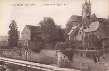 Moret-sur-Loing France, Ramparts of the Church, Vintage Postcard picture