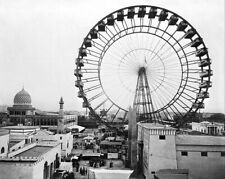 1893 WORLD'S COLUMBIAN EXPOSITION FERRIS WHEEL 8x10 GLOSSY PHOTO PRINT picture