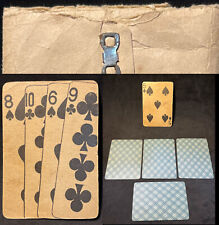 c1923 Historic Magician Magic Trick Artifact Antique Playing Cards Illusion Set picture