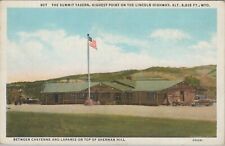 The Summit Tavern Highest Point Laramie Wyoming Linen Vintage Post Card picture