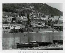 1985 Press Photo View of St. Moritz, Switzerland - hpx11985 picture