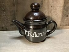 TEA For 2 TEA TEAPOT Black Sturdy RARE to Find, PRE-OWNED picture