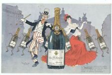 UNCLE SAM Celebrates BULTEAUX CHAMPAGNE In PARIS France by Henri Morin ca1901 picture