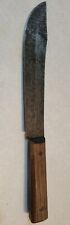 Vintage Forgecraft Hi-Carbon 7 Inch Butcher Knife Carbon Steel Wood Handle Carve picture