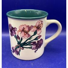 Vintage 1992 Potpourri Press Royal Iris Ceramic 9 oz Coffee Tea Cup Mug Floral picture