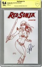 Red Sonja #14Q Linsner Blood Red 1:25 CBCS 9.4 SS Joseph Michael Linsner 2020 picture