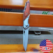 Portable folding sharp stainless steel fruit knife, camping survival tool picture