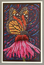 Paper Mosaic - Monarch Butterfly - Lantern Press Postcard picture