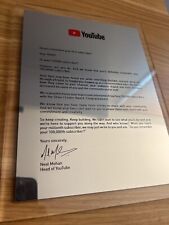 YouTube Play Button Silver Letter (100,000 Subscriber Letter) picture