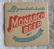 Vintage Monarch Beer Advertising Coaster picture