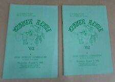 Two Old St Thomas ND High School Vintage 1962 Flower Revue Programs FREE S/H picture