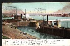 Postcard Steam Boat Ship Monongahela River Pittsburgh PA Streetcar RPO 1908Smoke picture