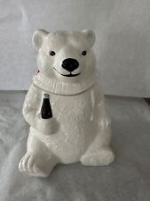 Coca Cola polar Bear Cookie Jar vintage ceramic picture