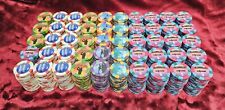 Paulson Top Hat & Cane Poker Chips 1000 pc Sports Set - Rare and Authentic picture