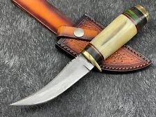 Custom handmade Damascus steel Hunting Knife 8'Skinning Knife Survival Knife W/S picture
