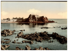 England. Channel Islands. Jersey. Elizabeth Castle, St. Heliers. Vintage Phot picture