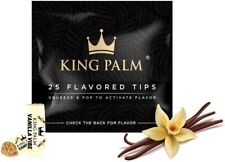 King Palm | Flavored Filter Tips | 7mm | Vanilla Terpene| 25 Pack | Rolling Tips picture