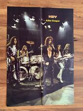 ALICE COOPER ORIGINAL VINTAGE Middle East 1970's TURKISH MAGAZINE GIFT POSTER picture