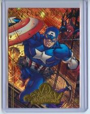 2008 UD Marvel Masterpieces Avengers Foil Insert Captain America & Spider-Man picture