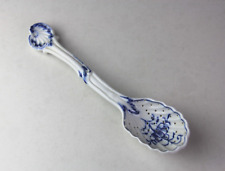 Meissen Blue Onion Pattern Pierced Porcelain Strainer Spoon 8 1/2