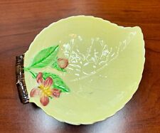 Vintage Carlton Ware Floral Foxglove Yellow Leaf Porcelain Pin/ Trinket Dish picture