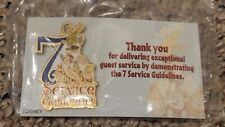 Disney Pin WDW Cast Member -7 Service Guidelines Seven Dwarfs New on Card SEALED picture
