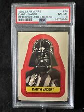 Darth Vader 1983 Star Wars Return of Jedi Stickers #34 NM-MT PSA 8 picture