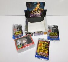 1999 Topps Star Wars Chrome Archives Complete 90 Trading Card Set, Box, Extras picture