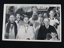 Archbishop Epiphany Celebration Tarpon Springs FL RPPC Postcard Vintage B6646 picture