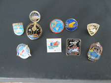 Lot of 8 Vintage NASA Space Shuttle Missions Crew Decal Stickers, PIN & COASTER picture