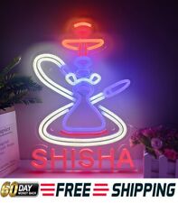 Hookah Shisha Smoking 3D LED Neon Light Sign 40x60 Beer Bar Pub ManCave Club Art picture