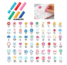 Pilot Frixion Erasable Stamp 60 Pieces set Useful for Schedule Notebook Diary JP picture