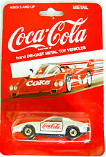 Vintage NOS Hartoy Coca Cola White Sportscar Turbo #2 Die-cast Metal Toy Sealed picture
