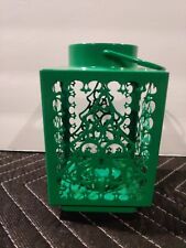 Lenox Green Christmas Tree Metal Votive Lantern  New Out Of Box picture