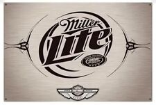 Miller Lite Beer Vintage Novelty Metal Sign 12