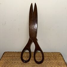 Vintage Oversized Wooden Scissors 14