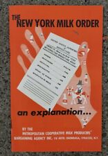 Vintage 1950's New York Milk Order Booklet Syracuse NY Dairy Metropolitan CO-OP picture
