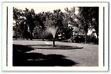 c1940's The Common Bethel Inn Maine ME, Water Fountain RPPC Photo Postcard picture