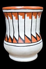 VTG Native American Handmade Signed G SANDIA JEMEZ Pueblo Pottery Miniature Vase picture