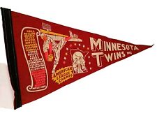 1965 Minnesota Twins Red scroll American League Champs pennant picture