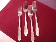 Set Of 4 Cambridge Silver Medina Stainless Dinner Forks 8 1/4