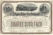 Wagner Palace Car Co. signed by Wm. Seward Webb - 1889-1894 Autograph Stock Cert picture