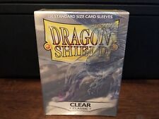 Dragon Shield Sleeves Pack of 100 Standard Size Card Sleeves Clear Classic picture